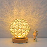 Hjemix | Moderne Minimalistisk Rund USB Oppladbar LED Nattlampe Bordlampe