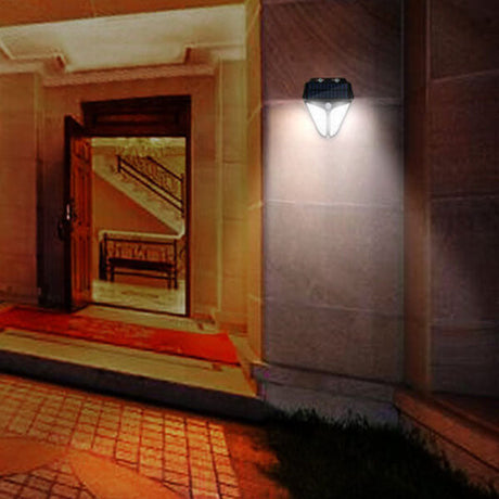 Hjemix | Solenergi Intelligent Trekant Utendørs Vanntett Kroppssensor Patio LED Vegglampe