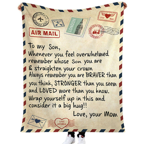 Hjemix | Trykt flanellinnpakningspledd