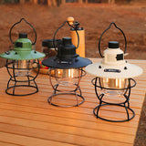 Hjemix | Utendørs Vintage Camping Lys Hest Lys Oppladbart Bærbart Camping Lys