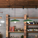 Hjemix | RetroDome Industriell Vintage Pendellampe | Grønn Jernkuppel Design | Enkelt Lys | Rustikk Takbelysning