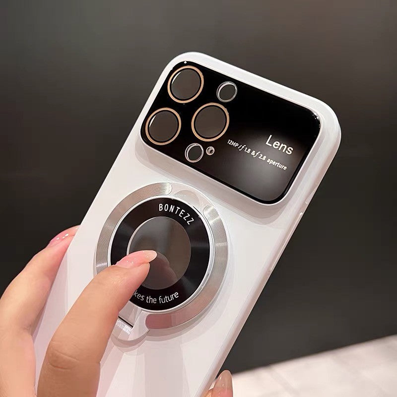 Hjemix | MagSafe iPhone-deksel med integrert stativ og stort vindusdtegn