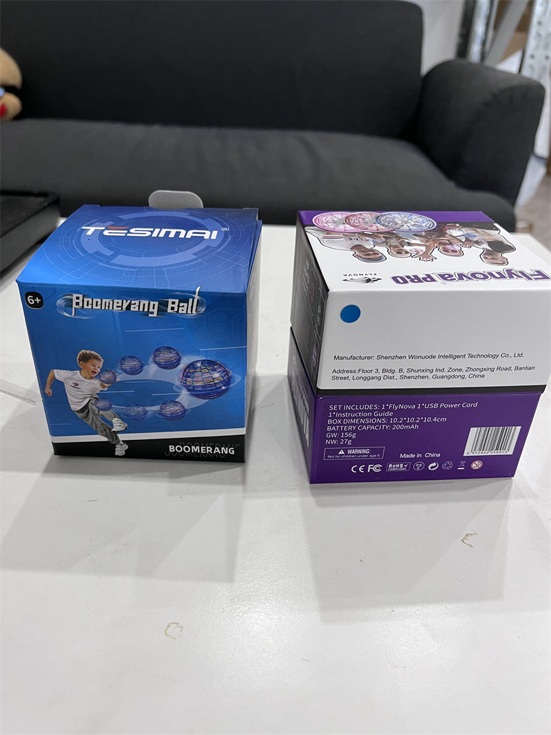 Hjemix | Flynova Pro Flyball Spinner Leke Håndkontrollert Drone Helikopter 360 Graders Roterende Mini UFO med Lys Barnegaver