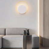 Hjemix | Moderne Minimalistisk Jern Sirkel Ring 1-Lyskilde Vegglampe For Soverom