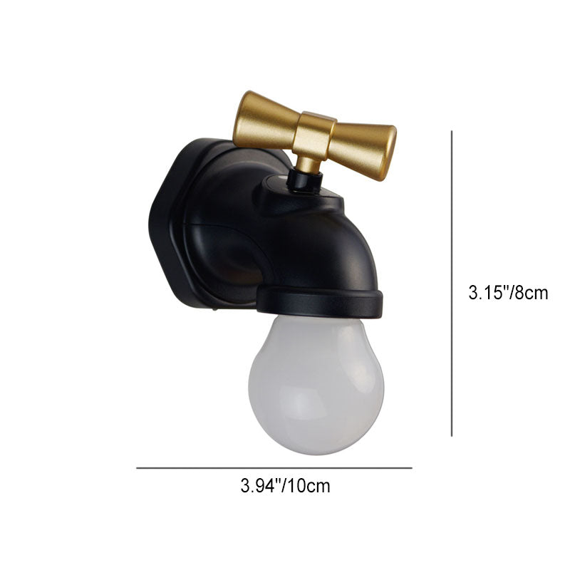 Hjemix | Moderne kreativ kran ABS PC USB LED nattlampe vegglampe