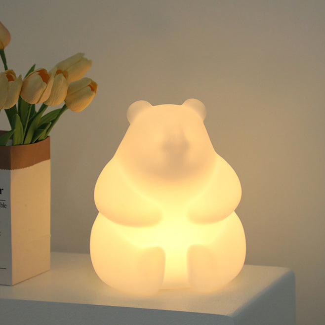 Hjemix | Moderne Kreativ Bjørn PE LED Bordlampe for Stuen