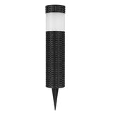 Hjemix | Utendørs Solenergi Rattan Sylinderformet LED Hage Gress In-ground Landskapslys