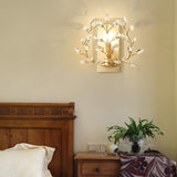 Hjemix | Luminis Vegglampe | Luksus Krystall Design | Blad Motif | 1-Lyskilde & Moderne
