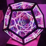 Hjemix | Infinity Dodecahedron LED Nattlys Kunst Bordlampe