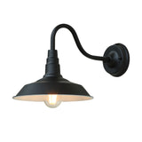 Hjemix | Noctura Klassisk Vegglampe | Vintage Design | Jernramme med Rund Glasskjerm | 1-Lys Spisestue Belysning