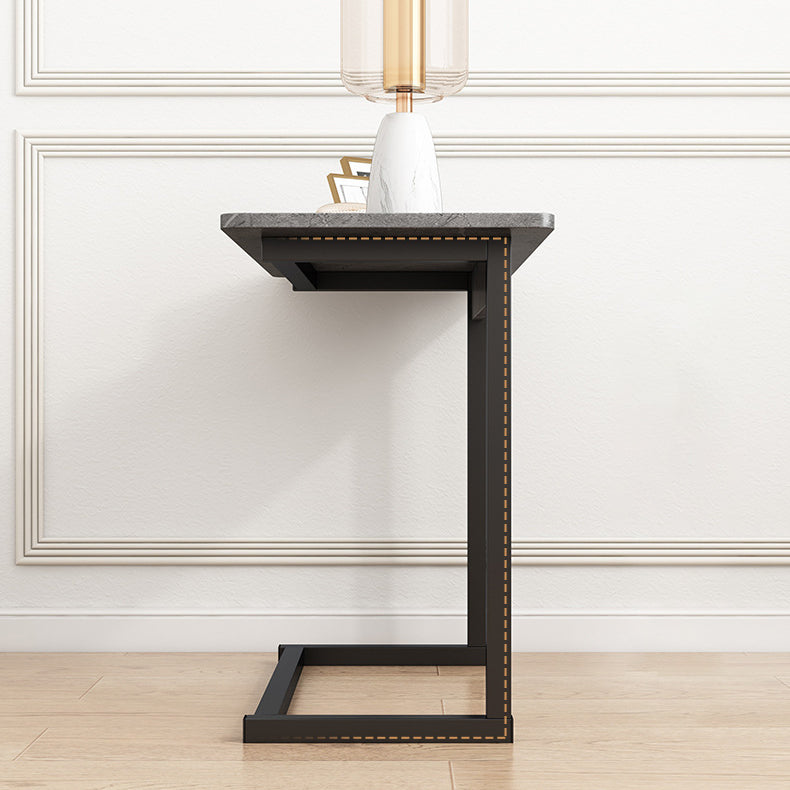 Hjemix | ModernoCurve C-Side Table | MDF tabletop | Moderne design | Plassbesparende | Perfekt for stue og soverom