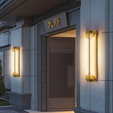 Hjemix | LumaRay Vanntett LED Vegglampe | Rustfritt Stål Glass | Rektangulær | Utendørs Belysning Terrasse