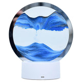Hjemix | Kreativ Rund Timeglass Quicksand 3D LED Nattlampe Bordlampe