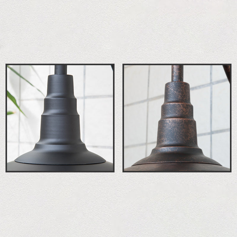 Hjemix | Tradisjonell Vintage Jern Rund Skjerm 1-Lys Vegglampe For Spisestue