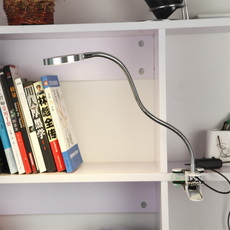 Hjemix | Kreativ enkel USB bukseknapp LED lese klipp skrivebord lampe