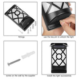 Hjemix | Solar Flame Halv Søyle LED Utendørs Sensor Vegglampe