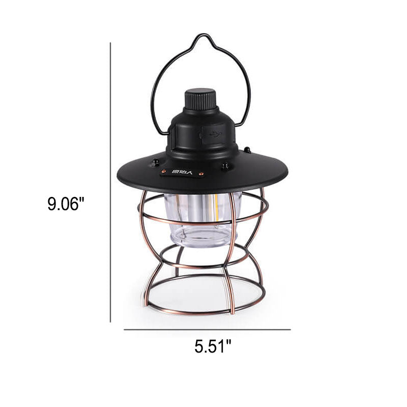 Hjemix | Utendørs Vintage Camping Lys Hest Lys Oppladbart Bærbart Camping Lys