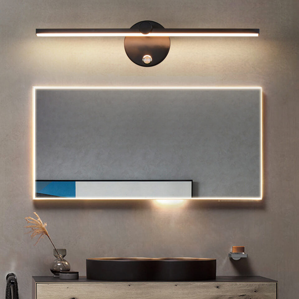 Hjemix | Nordisk Minimalist Aluminium Lang Stangbryter LED Speil Vegglampe