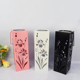 Hjemix | Solar Butterfly Rose Pattern Hollow Column LED Utendørs Vanntett Dekorativ Lampe