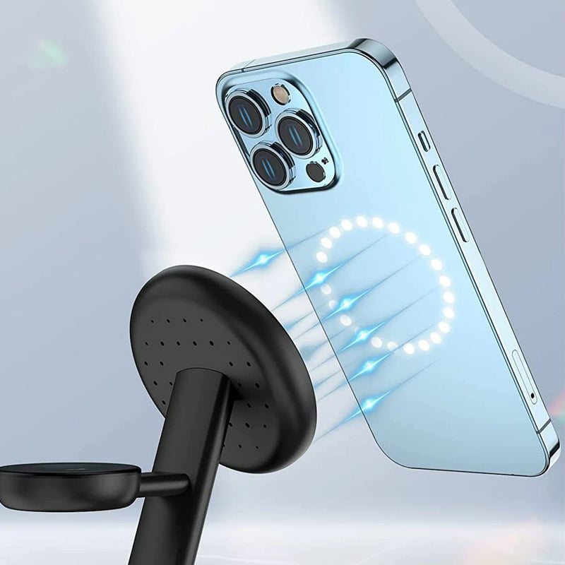 Hjemix | Sammenleggbar magnetisk 3-i-1 trådløs lader