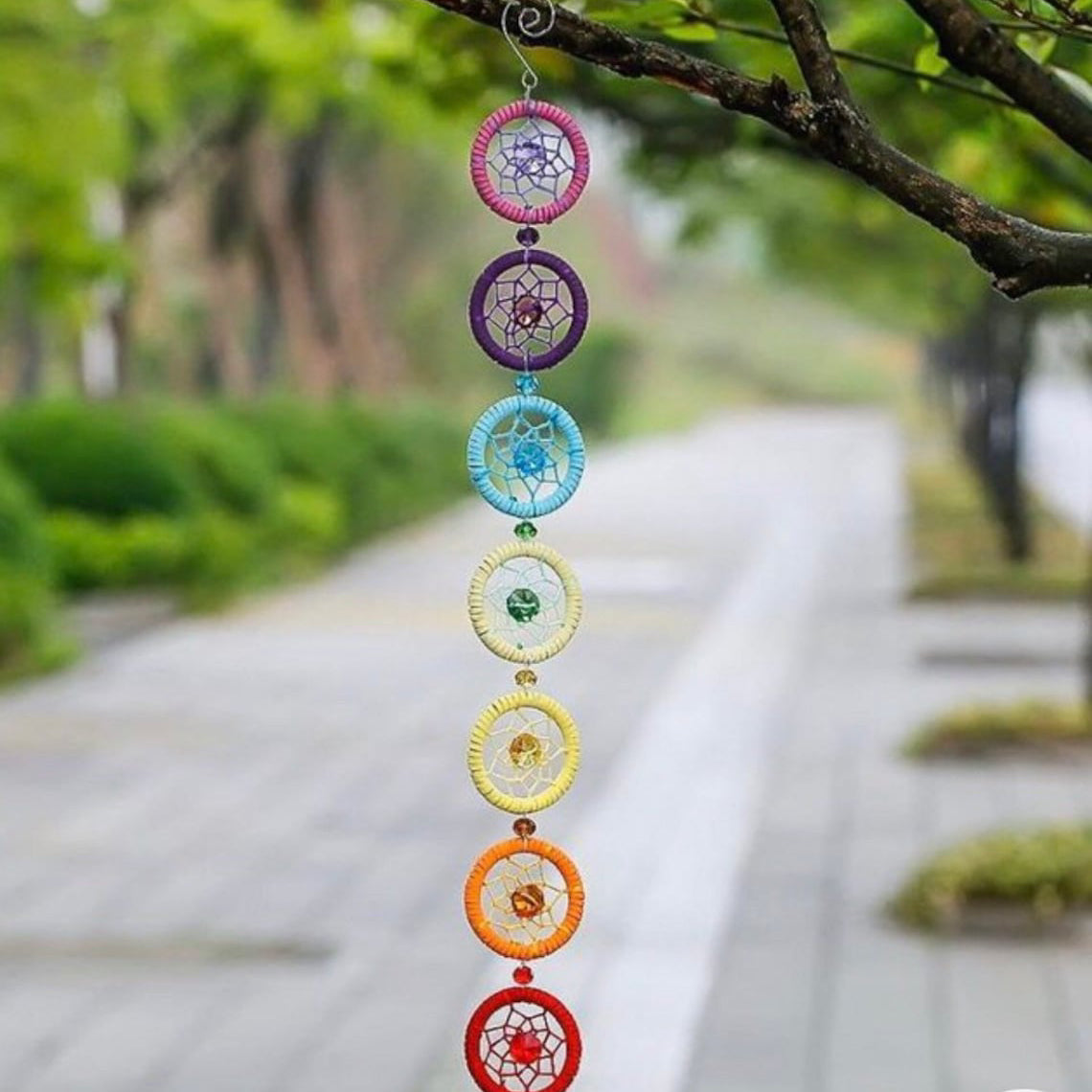 Hjemix | Chakra Dreamcatcher Rainbow Yoga Wall Decoration