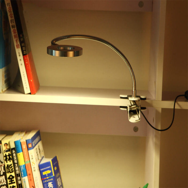 Hjemix | Kreativ enkel USB bukseknapp LED lese klipp skrivebord lampe