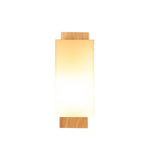 Hjemix | Moderne minimalistisk massiv trefirkantet glass søyle 1-lys vegglampe