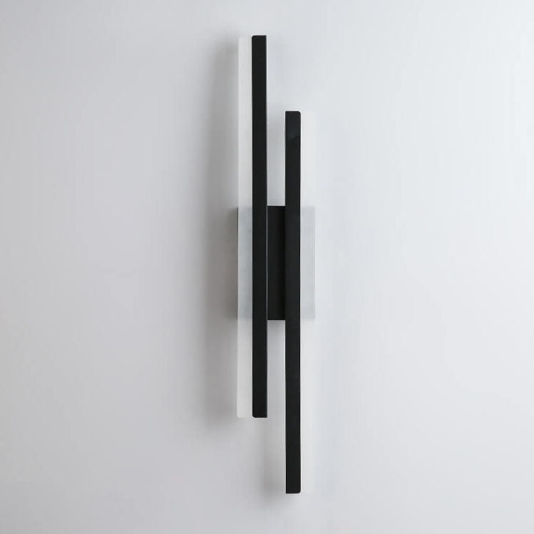 Hjemix | LuxLine Moderne LED Vegglampe | Minimalistisk Design | Jern & Akryl | Dimmbar Lys