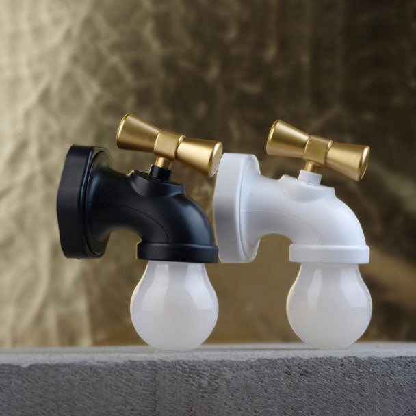 Hjemix | Moderne kreativ kran ABS PC USB LED nattlampe vegglampe