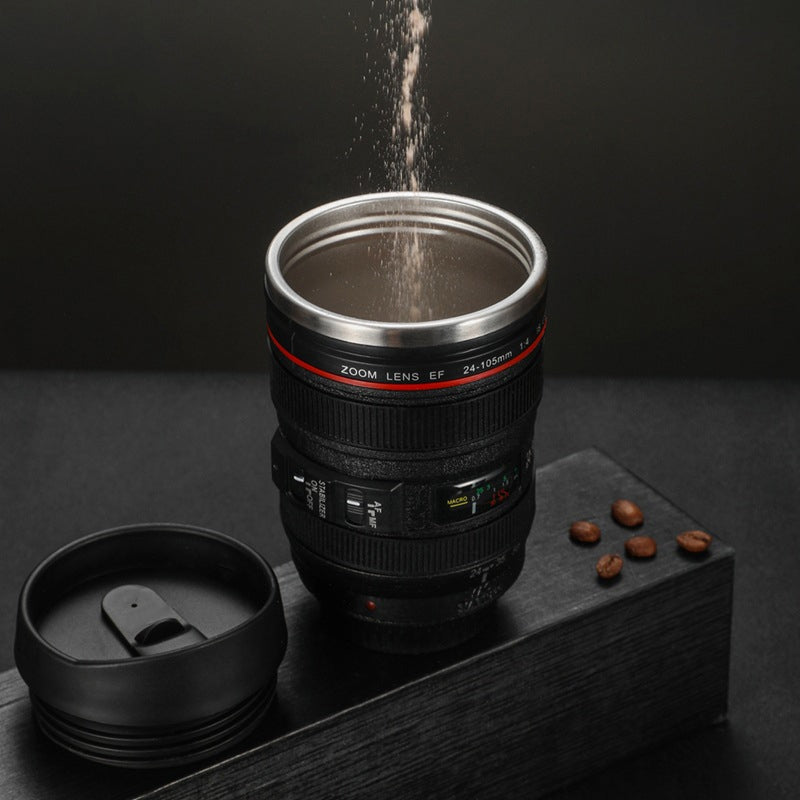 Hjemix | Kameraobjektiv Inspirert Isolert Kopp Kaffe Mugge