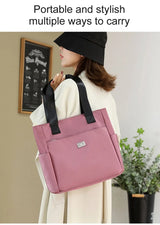 Hjemix | Stor kapasitet vannavvisende multifunksjons nylon skulderveske