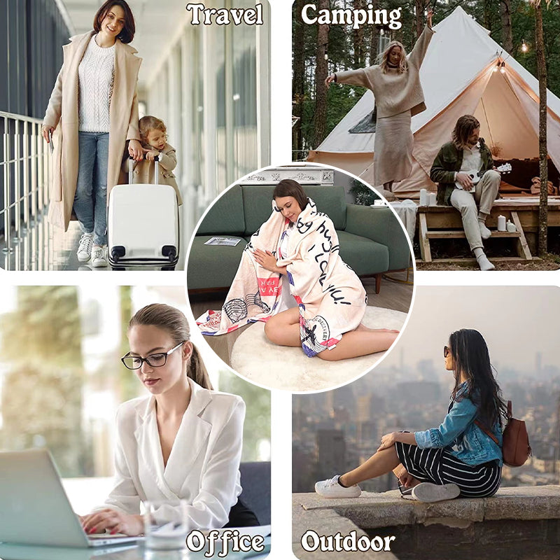 Hjemix | Trykt flanellinnpakningspledd