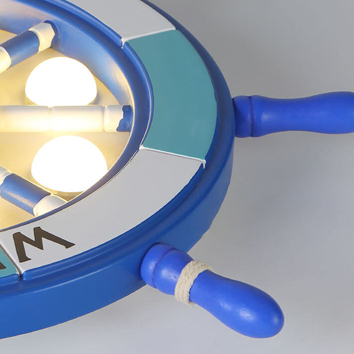 Hjemix | NautiGlow Barnerom LED Taklampe | Seilbåt Design | Tegneseriestil | Ambient Belysning
