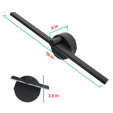 Hjemix | Nordisk Minimalist Aluminium Lang Stangbryter LED Speil Vegglampe