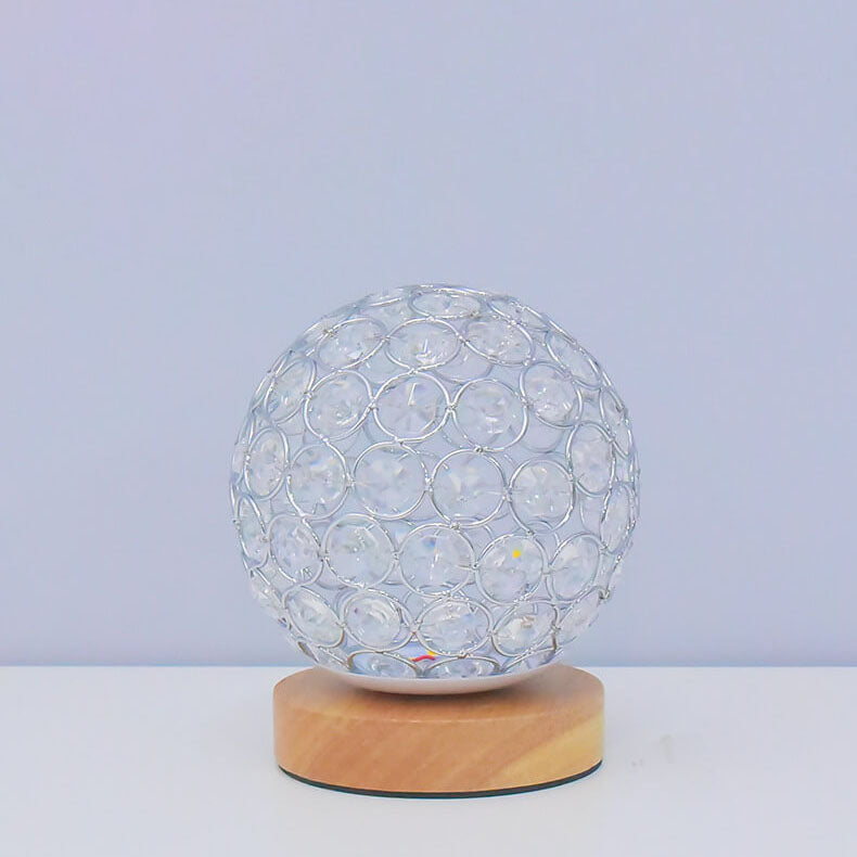 Hjemix | Moderne Minimalistisk Rund USB Oppladbar LED Nattlampe Bordlampe