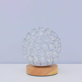 Hjemix | Moderne Minimalistisk Rund USB Oppladbar LED Nattlampe Bordlampe