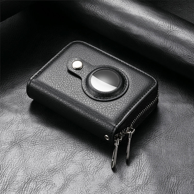 Hjemix | Intelligent AirTag-Zip RFID Lær Lommebok