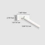 Hjemix | LumeFocus Rek rektangulær LED Vegglampe | Justerbar Vinkel | Minimalistisk Design | Leselampe | Varmt Lys