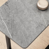 Hjemix | ModernoCurve C-Side Table | MDF tabletop | Moderne design | Plassbesparende | Perfekt for stue og soverom