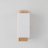 Hjemix | Moderne minimalistisk massiv trefirkantet glass søyle 1-lys vegglampe