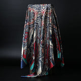 Hjemix | Stor firkantet skjerf Simulert silkesjerf Allsidig skjerf Skjerf