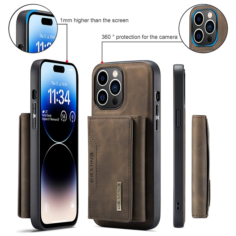 Hjemix | 2-i-1 iPhone-deksel med avtakbar lommebok