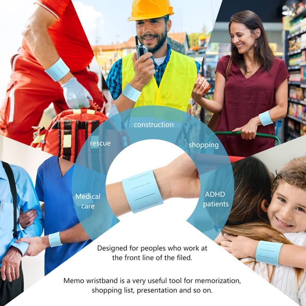 Hjemix | Gjenbrukbar Utslettbar To Do Liste Silikon Håndleddsbånd