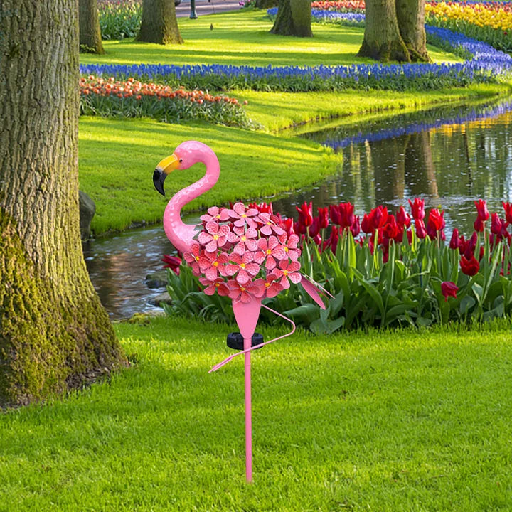 Hjemix | Flamingo Sollys Metallkunst