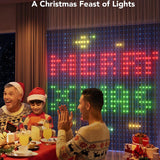 Hjemix | Fargebølger LED Gardin Synkelys