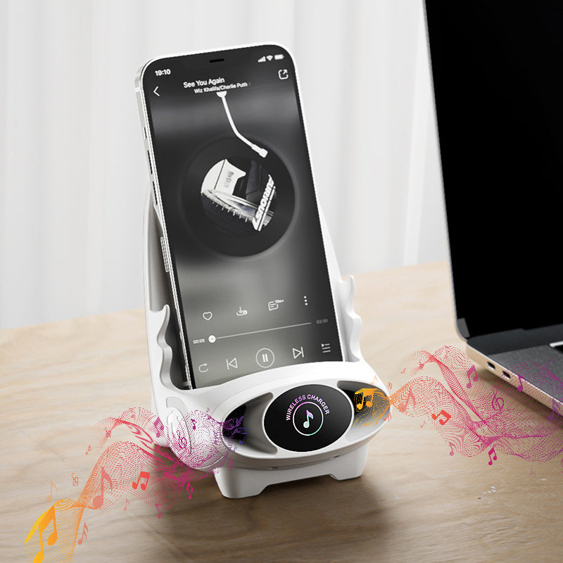 Hjemix | Mini Chair Trådløs Hurtiglader Multifunksjonell Telefonholder