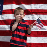 Hjemix | 100-Pack: USA 4x6 i tre pinneflagg