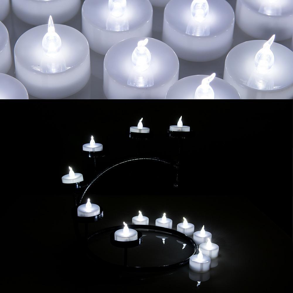 Hjemix | 100-biter: Hvit LED lys Tealight