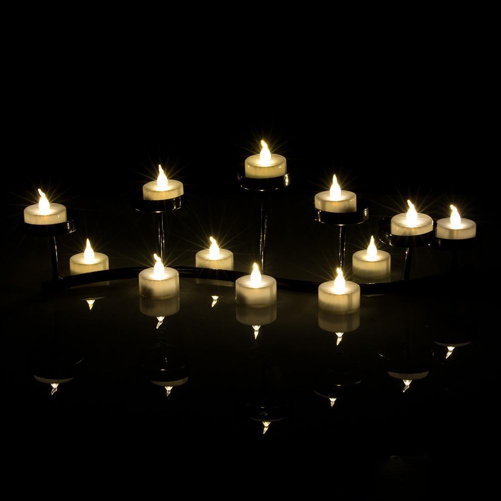 Hjemix | 100-biter: Hvit LED lys Tealight