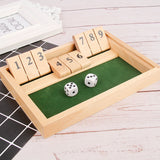 Hjemix | Shut The Box Spill - Morsomt Bordmatspill for Voksne & Barn